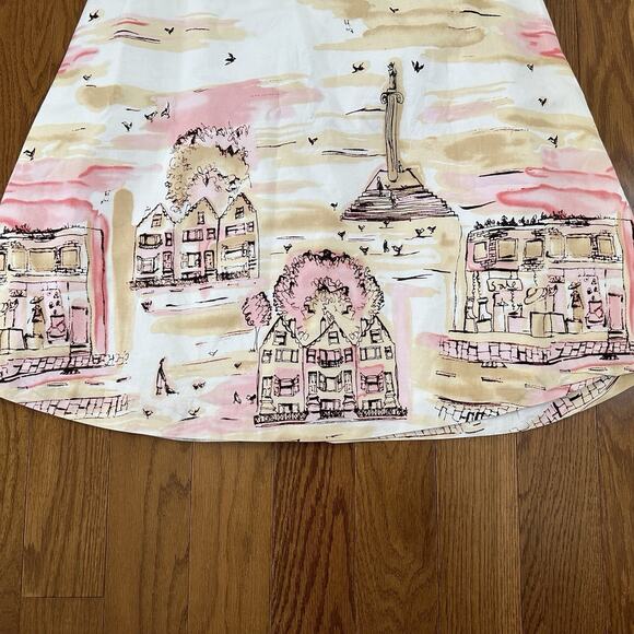 Vintage 90’s Valerie Stevens Paris Watercolor Artsy Midi Skirt Size Large - Picture 3 of 4